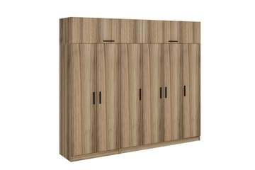 Fruitland Garderob 270 cm - Brun - Förvaring - Sko- & klädförvaring - Garderober & garderobssystem
