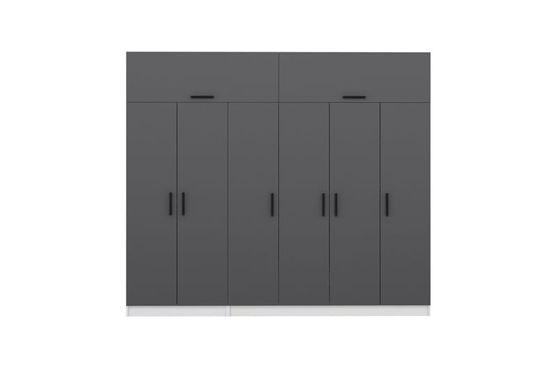 Fruitland Garderob 270 cm - Grå/Vit - Förvaring - Sko- & klädförvaring - Garderober & garderobssystem