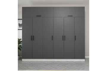 Fruitland Garderob 270 cm - Grå/Vit - Förvaring - Sko- & klädförvaring - Garderober & garderobssystem