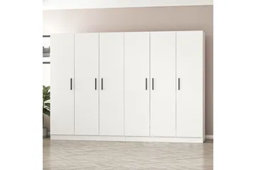 Fruitland Garderob 270 cm - Vit - Förvaring - Sko- & klädförvaring - Garderober & garderobssystem