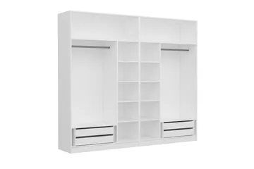 Fruitland Garderob 270 cm - Vit - Förvaring - Sko- & klädförvaring - Garderober & garderobssystem