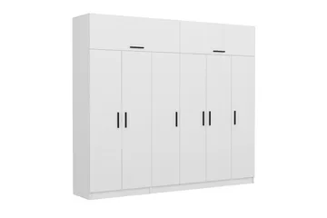 Fruitland Garderob 270 cm - Vit - Förvaring - Sko- & klädförvaring - Garderober & garderobssystem