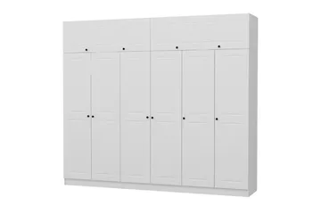 Fruitland Garderob 270 cm - Vit - Förvaring - Sko- & klädförvaring - Garderober & garderobssystem