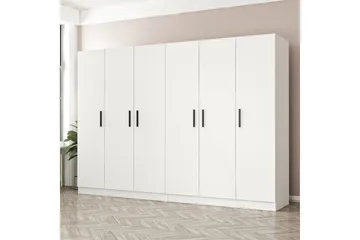 Fruitland Garderob 270 cm - Vit - Förvaring - Sko- & klädförvaring - Garderober & garderobssystem