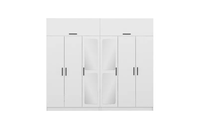 Fruitland Garderob 270 cm - Vit - Förvaring - Sko- & klädförvaring - Garderober & garderobssystem