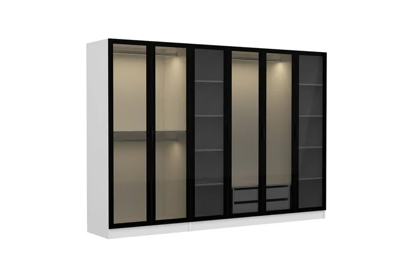 Fruitland Garderob 270 cm - Vit - Förvaring - Sko- & klädförvaring - Garderober & garderobssystem