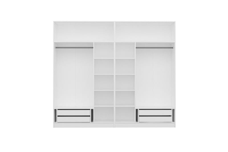 Fruitland Garderob 270 cm - Vit - Förvaring - Sko- & klädförvaring - Garderober & garderobssystem