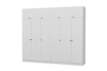 Fruitland Garderob 270 cm - Vit - Förvaring - Sko- & klädförvaring - Garderober & garderobssystem