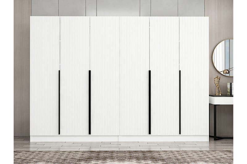 Fruitland Garderob 270 cm - Vit - Förvaring - Sko- & klädförvaring - Garderober & garderobssystem