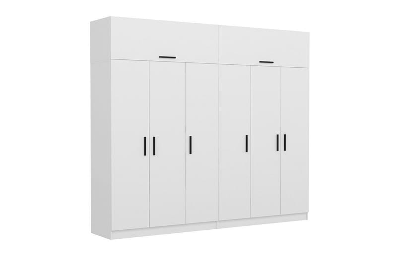 Fruitland Garderob 270 cm - Vit - Förvaring - Sko- & klädförvaring - Garderober & garderobssystem