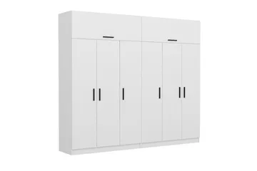 Fruitland Garderob 270 cm - Vit - Förvaring - Sko- & klädförvaring - Garderober & garderobssystem