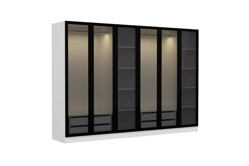 Fruitland Garderob 270 cm - Vit - Förvaring - Sko- & klädförvaring - Garderober & garderobssystem