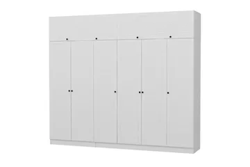 Fruitland Garderob 270 cm - Vit - Förvaring - Sko- & klädförvaring - Garderober & garderobssystem