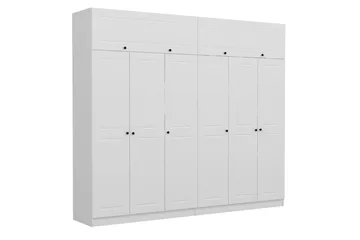 Fruitland Garderob 270 cm - Vit - Förvaring - Sko- & klädförvaring - Garderober & garderobssystem