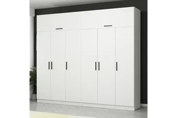 Fruitland Garderob 270 cm - Vit - Förvaring - Sko- & klädförvaring - Garderober & garderobssystem