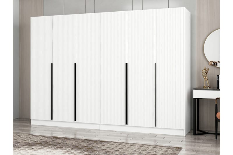 Fruitland Garderob 270 cm - Vit - Förvaring - Sko- & klädförvaring - Garderober & garderobssystem