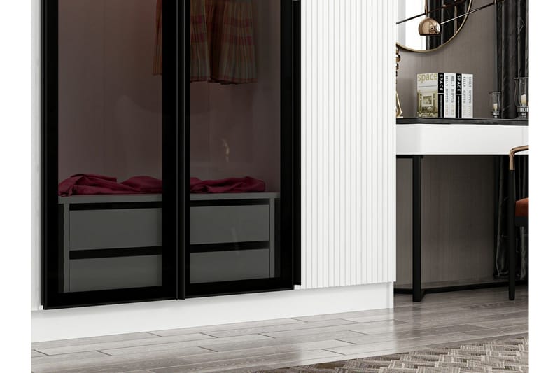 Fruitland Garderob 270 cm - Vit - Förvaring - Sko- & klädförvaring - Garderober & garderobssystem