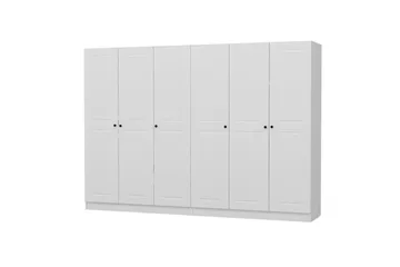Fruitland Garderob 270 cm - Vit - Förvaring - Sko- & klädförvaring - Garderober & garderobssystem