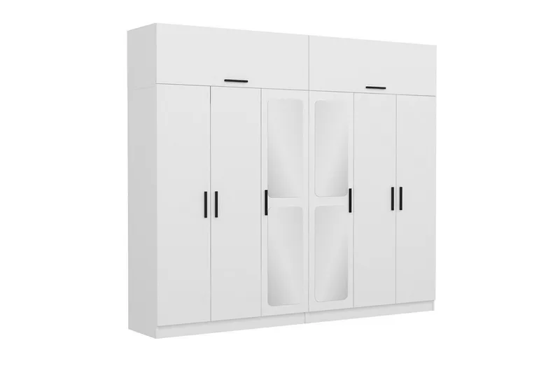 Fruitland Garderob 270 cm - Vit - Förvaring - Sko- & klädförvaring - Garderober & garderobssystem