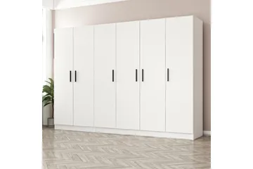 Fruitland Garderob 270 cm - Vit - Förvaring - Sko- & klädförvaring - Garderober & garderobssystem
