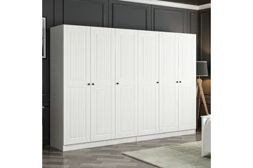 Fruitland Garderob 270 cm - Vit - Förvaring - Sko- & klädförvaring - Garderober & garderobssystem