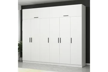 Fruitland Garderob 270 cm - Vit - Förvaring - Sko- & klädförvaring - Garderober & garderobssystem