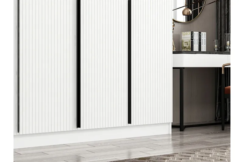 Fruitland Garderob 270 cm - Vit - Förvaring - Sko- & klädförvaring - Garderober & garderobssystem