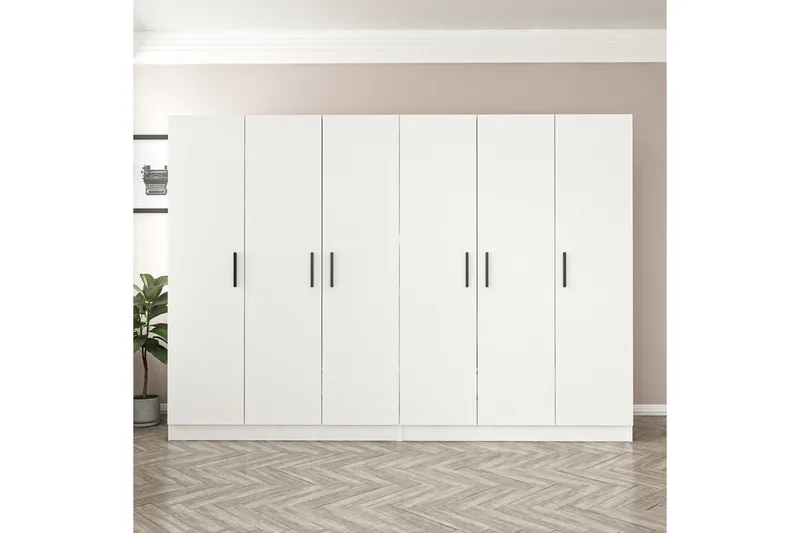 Fruitland Garderob 270 cm, Vit