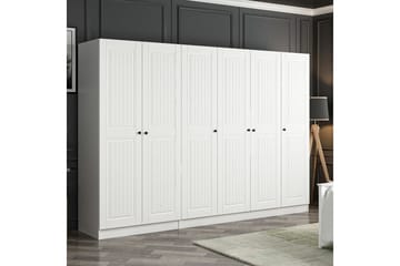 Fruitland Garderob 270 cm - Vit - Förvaring - Sko- & klädförvaring - Garderober & garderobssystem