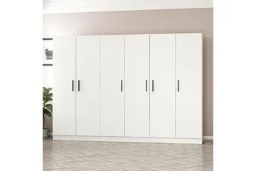 Fruitland Garderob 270 cm - Vit - Förvaring - Sko- & klädförvaring - Garderober & garderobssystem