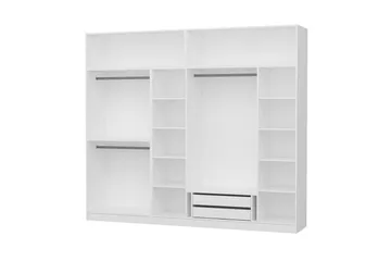 Fruitland Garderob 270 cm - Vit - Förvaring - Sko- & klädförvaring - Garderober & garderobssystem