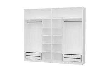 Fruitland Garderob 270 cm - Vit - Förvaring - Sko- & klädförvaring - Garderober & garderobssystem