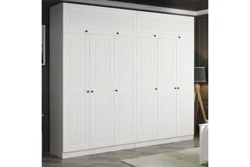 Fruitland Garderob 270 cm - Vit - Förvaring - Sko- & klädförvaring - Garderober & garderobssystem