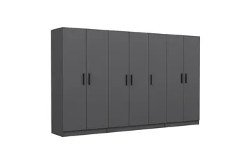 Fruitland Garderob 315 cm - Antracit - Förvaring - Sko- & klädförvaring - Garderober & garderobssystem