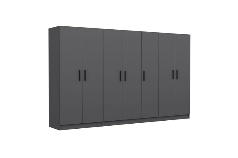 Fruitland Garderob 315 cm - Antracit - Förvaring - Sko- & klädförvaring - Garderober & garderobssystem