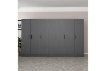 Fruitland Garderob 315 cm - Antracit - Förvaring - Sko- & klädförvaring - Garderober & garderobssystem