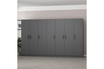 Fruitland Garderob 315 cm - Antracit - Förvaring - Sko- & klädförvaring - Garderober & garderobssystem