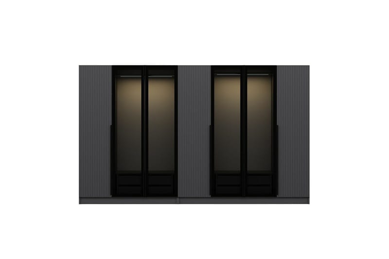 Fruitland Garderob 315 cm - Antracit - Förvaring - Sko- & klädförvaring - Garderober & garderobssystem