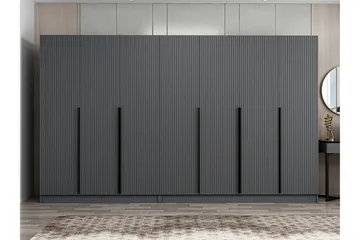 Fruitland Garderob 315 cm - Antracit - Förvaring - Sko- & klädförvaring - Garderober & garderobssystem
