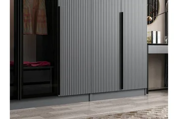 Fruitland Garderob 315 cm - Antracit - Förvaring - Sko- & klädförvaring - Garderober & garderobssystem
