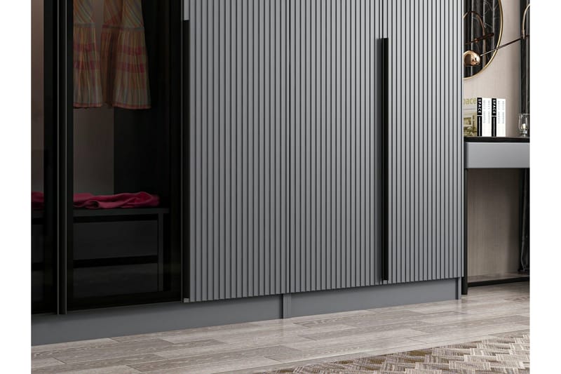 Fruitland Garderob 315 cm - Antracit - Förvaring - Sko- & klädförvaring - Garderober & garderobssystem