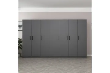 Fruitland Garderob 315 cm - Antracit - Förvaring - Sko- & klädförvaring - Garderober & garderobssystem