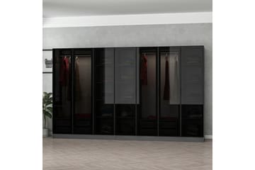Fruitland Garderob 315 cm - Antracit - Förvaring - Sko- & klädförvaring - Garderober & garderobssystem