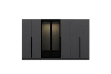Fruitland Garderob 315 cm - Antracit - Förvaring - Sko- & klädförvaring - Garderober & garderobssystem