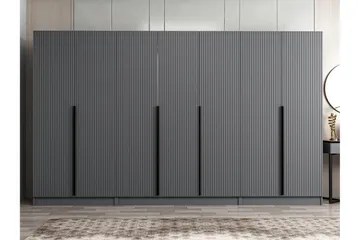 Fruitland Garderob 315 cm - Antracit - Förvaring - Sko- & klädförvaring - Garderober & garderobssystem