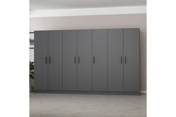 Fruitland Garderob 315 cm - Antracit - Förvaring - Sko- & klädförvaring - Garderober & garderobssystem
