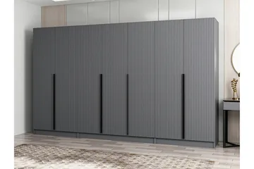 Fruitland Garderob 315 cm - Antracit - Förvaring - Sko- & klädförvaring - Garderober & garderobssystem