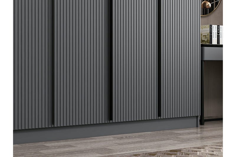 Fruitland Garderob 315 cm - Antracit - Förvaring - Sko- & klädförvaring - Garderober & garderobssystem