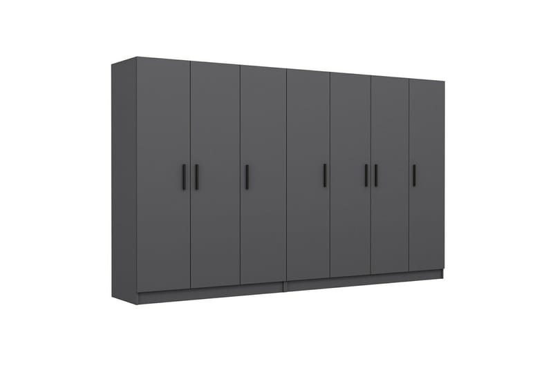 Fruitland Garderob 315 cm - Antracit - Förvaring - Sko- & klädförvaring - Garderober & garderobssystem