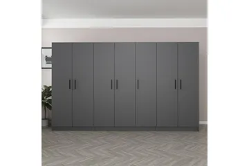 Fruitland Garderob 315 cm - Antracit - Förvaring - Sko- & klädförvaring - Garderober & garderobssystem